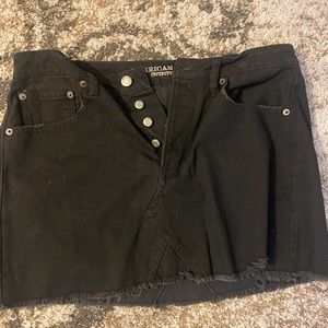 American Eagle Black Jean Skirt